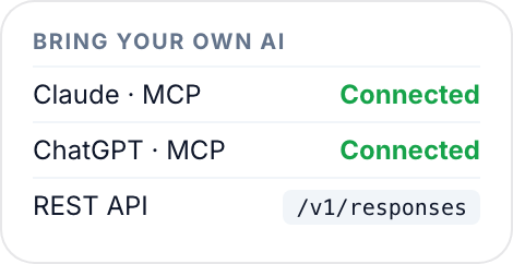 MCP and API connections