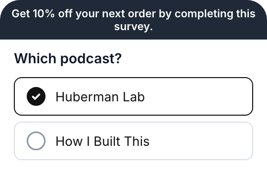 Follow-up question asking which podcast