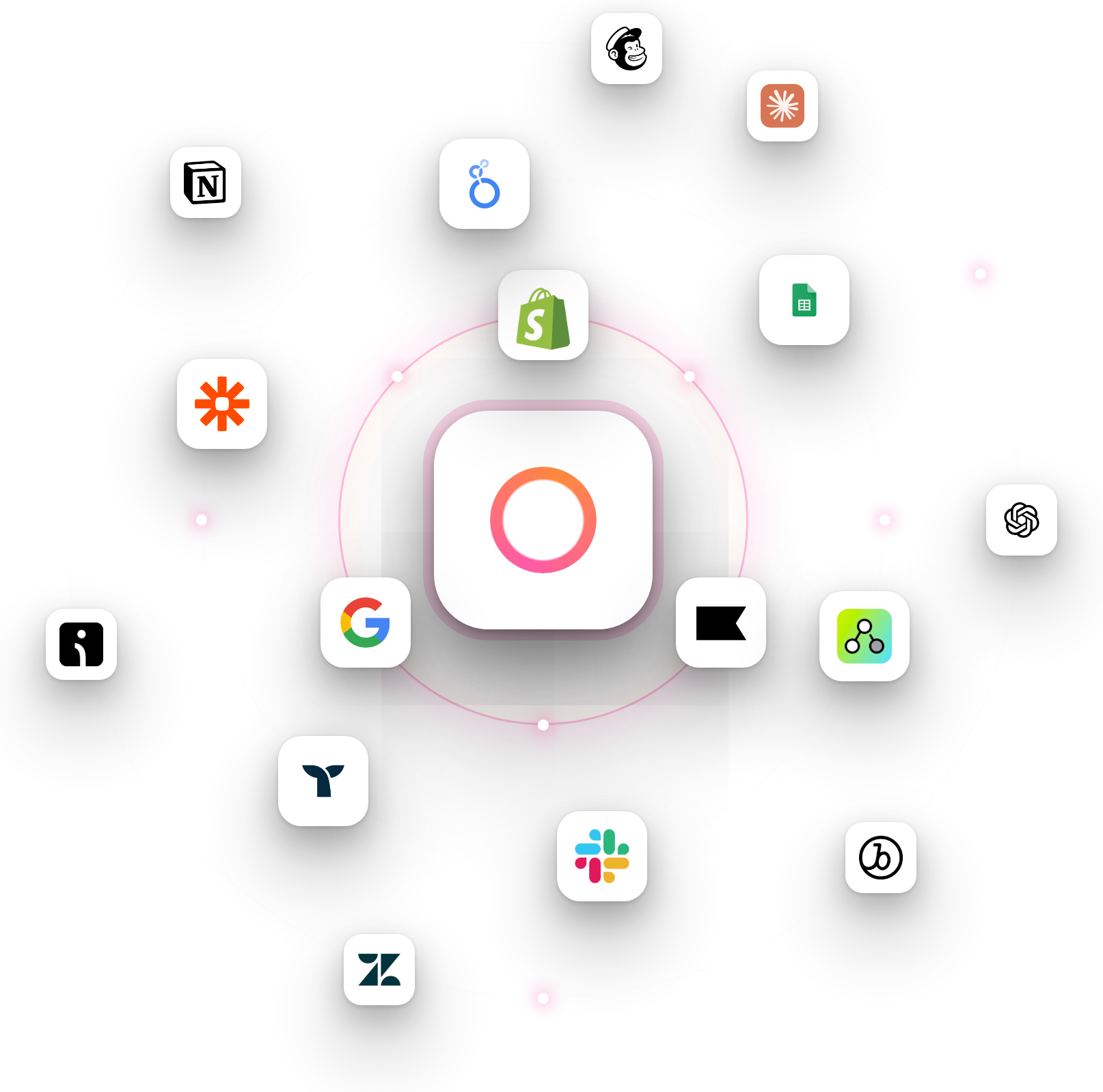 Zigpoll at the centre of Shopify, Klaviyo, GA4, Google Sheets, Slack and more