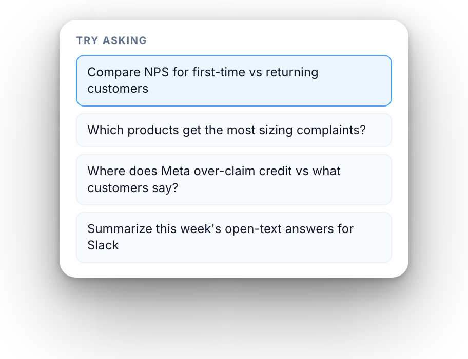 Suggested questions to ask