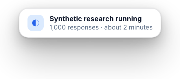 Synthetic research running