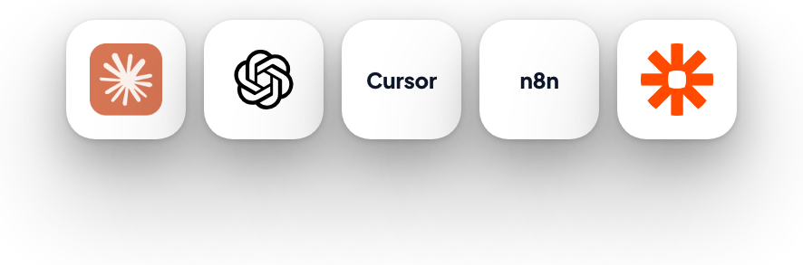 Works with Claude, ChatGPT, Cursor, n8n and Zapier