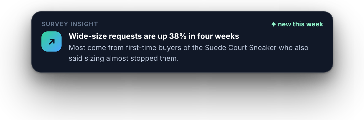 AI insight: wide-size requests are rising